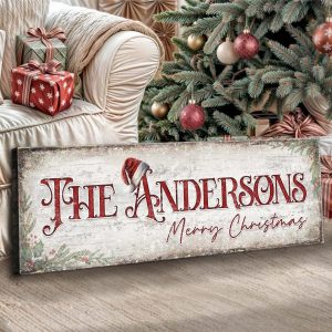 Christmas Family Name Sign II suitedtosucceed