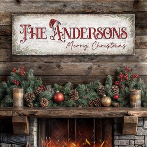 Christmas Family Name Sign II suitedtosucceed