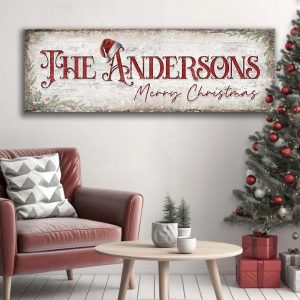 Christmas Family Name Sign II suitedtosucceed