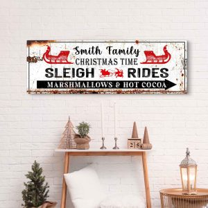 Christmas Sleigh Rides Sign suitedtosucceed